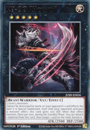 JUSH-EN036 - K9-ØØ Hound - Rare - Englisch - 1. Auflage - Justice Hunters - mit LMS Trading Fieldcenter-Karte Yugioh - Sammelkarte - TCG - Original JUSH-EN036 - K9-ØØ Hound - Rare - Englisch - 1. Auflage - Justice Hunters - mit LMS Trading Fieldcenter-Karte Yugioh - Sammelkarte - TCG - Original von LMS Trading