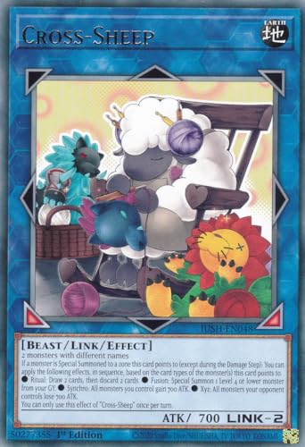 JUSH-EN048 - Cross-Sheep - Rare - Englisch - 1. Auflage - Justice Hunters - mit LMS Trading Fieldcenter-Karte Yugioh - Sammelkarte - TCG - Original JUSH-EN048 - Cross-Sheep - Rare - Englisch - 1. Auflage - Justice Hunters - mit LMS Trading Fieldcenter-Karte Yugioh - Sammelkarte - TCG - Original von LMS Trading