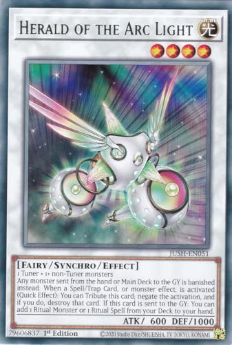 JUSH-EN051 - Herald of The Arc Light - Rare - Englisch - 1. Auflage - Justice Hunters - mit LMS Trading Fieldcenter-Karte Yugioh - Sammelkarte - TCG - Original JUSH-EN051 - Herald of The Arc Light - Rare - Englisch - 1. Auflage - Justice Hunters - mit LMS Trading Fieldcenter-Karte Yugioh - Sammelkarte - TCG - Original von LMS Trading
