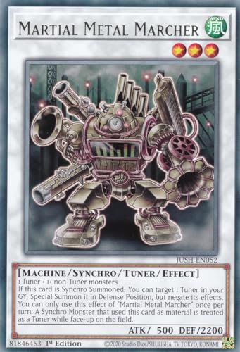 JUSH-EN052 - Martial Metal Marcher - Rare - Englisch - 1. Auflage - Justice Hunters - mit LMS Trading Fieldcenter-Karte Yugioh - Sammelkarte - TCG - Original JUSH-EN052 - Martial Metal Marcher - Rare - Englisch - 1. Auflage - Justice Hunters - mit LMS Trading Fieldcenter-Karte Yugioh - Sammelkarte - TCG - Original von LMS Trading