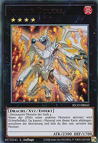 KICO-DE043 - Evolzar Dolkka - Ultra Rare - 1. Auflage - Deutsch - King's Court - mit LMS Trading Fieldcenter-Karte Yugioh von LMS Trading