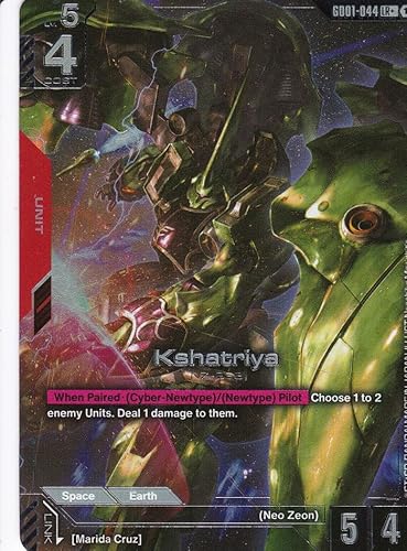 Kashatriya NZ-666 (Alt. Art) - GD01-044 - Legend Rare - Newtype Rising - Gundam TCG - Einzelkarte - Offiziell - Anime - mit LMS-Trading Karte von LMS Trading