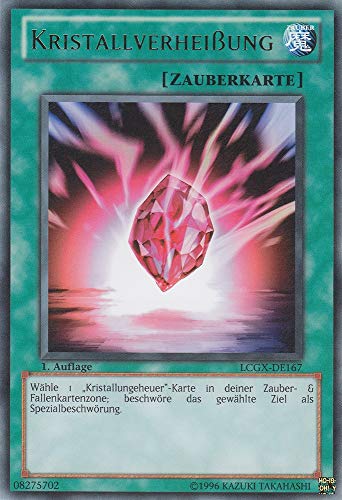 LCGX-DE167 - Kristallverheißung - Rare - Unlimitiert - DEUTSCH - Legendary Collection 2: Mega Pack - mit LMS Trading Fieldcenter-Karte Yugioh von LMS Trading