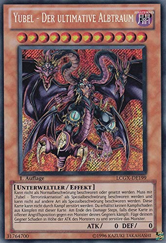 LCGX-DE199 - Yubel - Der ultimative Albtraum - Secret Rare - Unlimitiert - DEUTSCH - Legendary Collection 2: Mega Pack - mit LMS Trading Fieldcenter-Karte Yugioh von LMS Trading