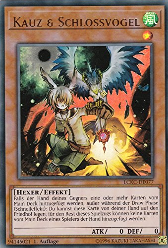 LCKC-DE077 - Kauz & Schlossvogel - Ultra Rare - 1. Auflage - Deutsch - Legendary Collection Kaiba Mega Pack - mit LMS Trading Fieldcenter-Karte Yugioh von LMS Trading