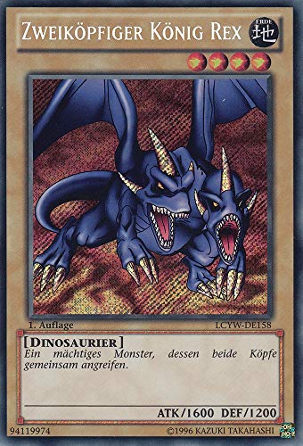 LCYW-DE158 - Zweiköpfiger König Rex - Secret Rare - Deutsch - Legendary Collection 3: Mega Pack - mit LMS Trading Fieldcenter-Karte Yugioh LCYW-DE158 - Zweiköpfiger König Rex - Secret Rare - Deutsch - Legendary Collection 3: Mega Pack - mit LMS Trading Fieldcenter-Karte Yugioh von LMS Trading