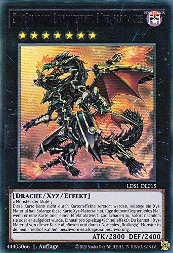 LDK2-DEJ41 - Rotäugiger Leuchtfeuer-Metalldrache - Ultra Rare - Reprint - Deutsch - Legendary Decks II - mit LMS Trading Fieldcenter-Karte Yugioh von LMS Trading