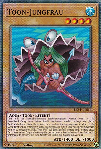 LDS1-DE054 - Toon - Jungfrau - Common - 1. Auflage - Deutsch - Legendary Duelists: Season 1 - mit LMS Trading Fieldcenter-Karte Yugioh von LMS Trading
