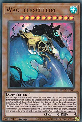 LED7-DE003 - Wächterschleim - Ultra Rare - Reprint - Deutsch - Legendary Duelists: Rage of Ra - mit LMS Trading Fieldcenter-Karte Yugioh von LMS Trading