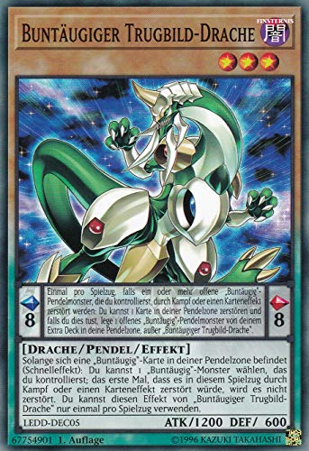 LEDD-DEC05 - Buntäugiger Trugbild-Drache - Common - 1. Auflage - DEUTSCH - Legendary Dragon Decks - mit LMS Trading Fieldcenter-Karte Yugioh von LMS Trading