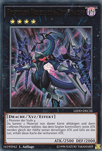 LEDD-DEC32 - Finsterer Rebellions-Xyz-Drache - Ultra Rare - 1. Auflage - DEUTSCH - Legendary Dragon Decks - mit LMS Trading Fieldcenter-Karte Yugioh LEDD-DEC32 - Finsterer Rebellions-Xyz-Drache - Ultra Rare - 1. Auflage - DEUTSCH - Legendary Dragon Decks - mit LMS Trading Fieldcenter-Karte Yugioh von LMS Trading