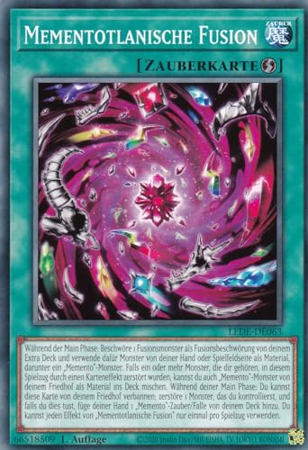 LEDE-DE063 - Mementotlanische Fusion - Common - 1. Auflage - Deutsch - Legacy of Destruction - mit LMS Trading Fieldcenter-Karte Yugioh LEDE-DE063 - Mementotlanische Fusion - Common - 1. Auflage - Deutsch - Legacy of Destruction - mit LMS Trading Fieldcenter-Karte Yugioh von LMS Trading