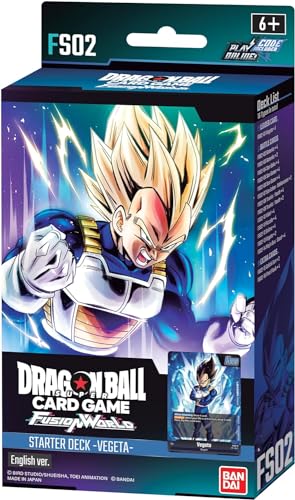Dragon Ball Super Card Game: Starter Deck - Vegeta - Fusion World (FS02) - Englisch - 2 Spieler - 30 Minuten Spieldauer - mit LMS Trading Grußkarte von LMS Trading