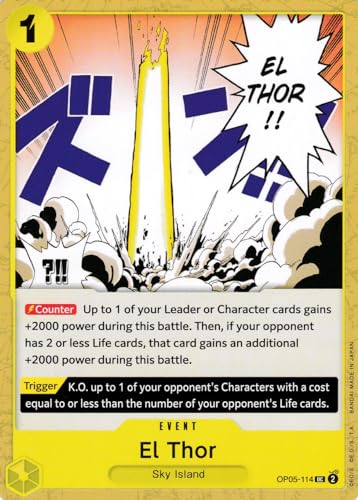 LMS Trading EL Thor (OP05-114) - Uncommon - Awakening of The New - One Piece Card Game - Einzelkarte Grußkarte von LMS Trading