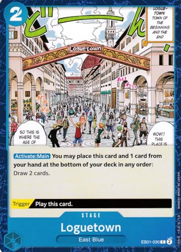 Loguetown (EB01-030) - Common - Memorial Collection - One Piece Card Game - Einzelkarte - mit LMS Trading Grußkarte von LMS Trading