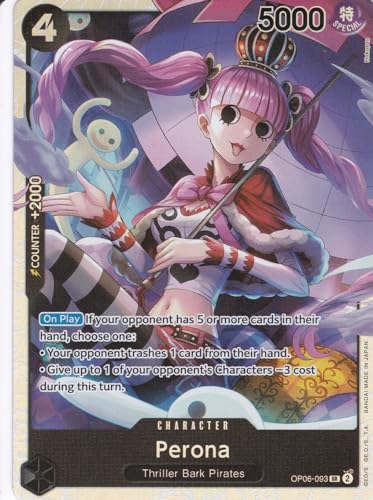 LMS Trading Perona (OP06-093) (V.1) - Super Rare - Wings of The Captain - One Piece Card Game - Einzelkarte Grußkarte von LMS Trading