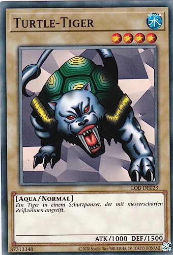 LOB-DE023 - Turtle-Tiger - Common - Reprint - Deutsch - Legend of Blue Eyes White Dragon (25th Anniversary Edition) - mit LMS Trading Fieldcenter-Karte Yugioh von LMS Trading