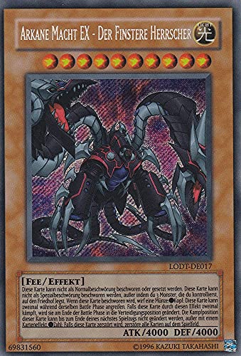 LODT-DE017 - Arkane Macht EX - Der Finstere Herrscher - Secret Rare - Deutsch - Light of Destruction - mit LMS Trading Fieldcenter-Karte Yugioh LODT-DE017 - Arkane Macht EX - Der Finstere Herrscher - Secret Rare - Deutsch - Light of Destruction - mit LMS Trading Fieldcenter-Karte Yugioh von LMS Trading