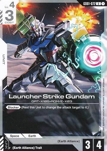 Launcher Strike Gundam GATX105+AQM&E-X03 - GD01-072 - Uncommon - Newtype Rising - Gundam TCG - Einzelkarte - Offiziell - Anime - mit LMS-Trading Karte Launcher Strike Gundam GATX105+AQM&E-X03 - GD01-072 - Uncommon - Newtype Rising - Gundam TCG - Einzelkarte - Offiziell - Anime - mit LMS-Trading Karte von LMS Trading
