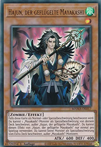 MAMA-DE017 - Hajun, der geflügelte Mayakashi - Ultra Rare - 1. Auflage - Deutsch - Magnificent Mavens - mit LMS Trading Fieldcenter-Karte Yugioh von LMS Trading