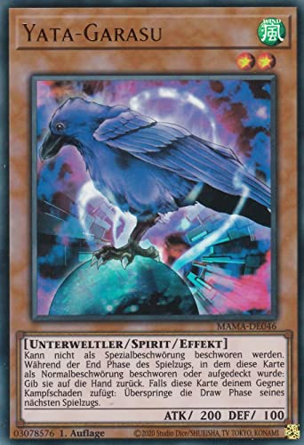 MAMA-DE046 - Yata-Garasu - Ultra Rare - 1. Auflage - Deutsch - Magnificent Mavens - mit LMS Trading Fieldcenter-Karte Yugioh von LMS Trading