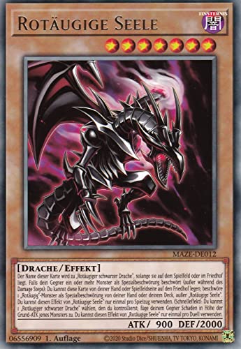 MAZE-DE012 - Rotäugige Seele - Rare - 1. Auflage - Deutsch - Maze of Memories - mit LMS Trading Fieldcenter-Karte Yugioh MAZE-DE012 - Rotäugige Seele - Rare - 1. Auflage - Deutsch - Maze of Memories - mit LMS Trading Fieldcenter-Karte Yugioh von LMS Trading