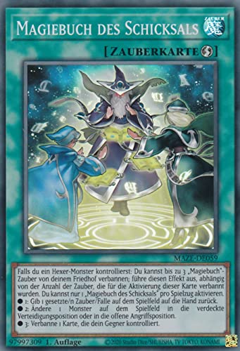 MAZE-DE059 - Magiebuch des Schicksals - Rare - 1. Auflage - Deutsch - Maze of Memories - mit LMS Trading Fieldcenter-Karte Yugioh MAZE-DE059 - Magiebuch des Schicksals - Rare - 1. Auflage - Deutsch - Maze of Memories - mit LMS Trading Fieldcenter-Karte Yugioh von LMS Trading