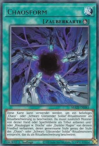 MAZE-DE061 - Chaosform - Rare - 1. Auflage - Deutsch - Maze of Memories - mit LMS Trading Fieldcenter-Karte Yugioh MAZE-DE061 - Chaosform - Rare - 1. Auflage - Deutsch - Maze of Memories - mit LMS Trading Fieldcenter-Karte Yugioh von LMS Trading