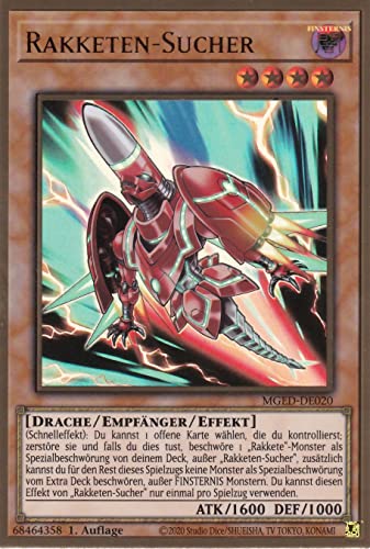 MGED-DE020 - Rakketen-Sucher - Gold Rare - Reprint - Deutsch - Maximum Gold: EL Dorado - mit LMS Trading Fieldcenter-Karte Yugioh MGED-DE020 - Rakketen-Sucher - Gold Rare - Reprint - Deutsch - Maximum Gold: EL Dorado - mit LMS Trading Fieldcenter-Karte Yugioh von LMS Trading