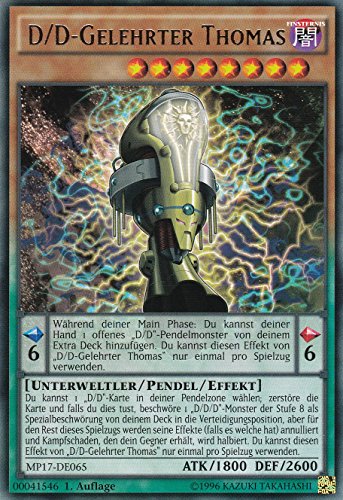 MP17-DE065 - D/D-Gelehrter Thomas - Rare - 1. Auflage - DEUTSCH - 2017 Mega-Tin Mega Pack - mit LMS Trading Fieldcenter-Karte Yugioh von LMS Trading