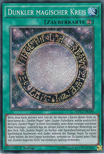 MP17-DE100 - Dunkler magischer Kreis - Secret Rare - 1. Auflage - DEUTSCH - 2017 Mega-Tin Mega Pack - mit LMS Trading Fieldcenter-Karte Yugioh MP17-DE100 - Dunkler magischer Kreis - Secret Rare - 1. Auflage - DEUTSCH - 2017 Mega-Tin Mega Pack - mit LMS Trading Fieldcenter-Karte Yugioh von LMS Trading