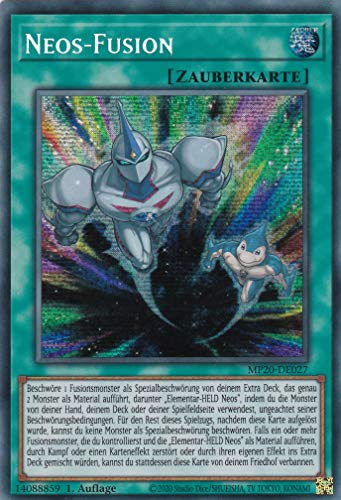 MP20-DE027 - Neos-Fusion - Prismatic Secret Rare - Reprint - Deutsch - 2020 Tin of Lost Memories Mega Pack - mit LMS Trading Fieldcenter-Karte Yugioh von LMS Trading