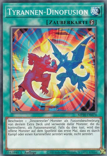 MP20-DE074 - Tyrannen - Dinofusion - Common - Reprint - Deutsch - 2020 Tin of Lost Memories Mega Pack - mit LMS Trading Fieldcenter-Karte Yugioh von LMS Trading