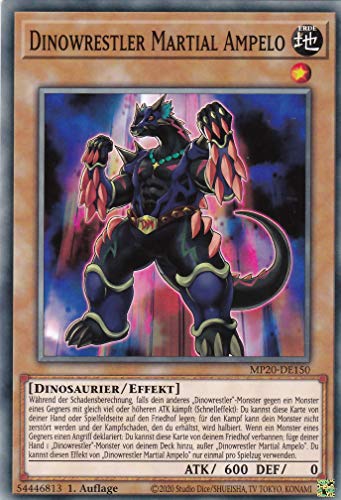 MP20-DE150 - Dinowrestler Martial Ampelo - Common - Reprint - Deutsch - 2020 Tin of Lost Memories Mega Pack - mit LMS Trading Fieldcenter-Karte Yugioh von LMS Trading