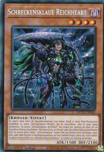 MP23-DE068 - Schreckensklaue Reichheart - Secret Rare - Deutsch - 1. Auflage - 25th Anniversary Tin: Dueling Heroes Mega Pack Einzelkarten - mit LMS Trading Fieldcenter-Karte von LMS Trading
