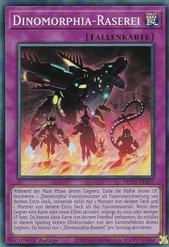 MP23-DE107 - Dinomorphia-Raserei - Super Rare - Deutsch - 1. Auflage - 25th Anniversary Tin: Dueling Heroes Mega Pack Einzelkarten - mit LMS Trading Fieldcenter-Karte MP23-DE107 - Dinomorphia-Raserei - Super Rare - Deutsch - 1. Auflage - 25th Anniversary Tin: Dueling Heroes Mega Pack Einzelkarten - mit LMS Trading Fieldcenter-Karte von LMS Trading