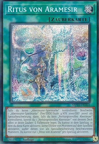 MP23-DE264 - Ritus von Aramesir - Secret Rare - Deutsch - 1. Auflage - 25th Anniversary Tin: Dueling Heroes Mega Pack Einzelkarten - mit LMS Trading Fieldcenter-Karte von LMS Trading