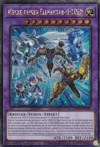 MP24-DE018 - Wecke deinen Elementar-Helden - Quarter Century Secret Rare - Deutsch - 1. Auflage - 25th Anniversary Tin: Dueling Mirrores - mit LMS Trading Fieldcenter-Karte Yugioh MP24-DE018 - Wecke deinen Elementar-Helden - Quarter Century Secret Rare - Deutsch - 1. Auflage - 25th Anniversary Tin: Dueling Mirrores - mit LMS Trading Fieldcenter-Karte Yugioh von LMS Trading