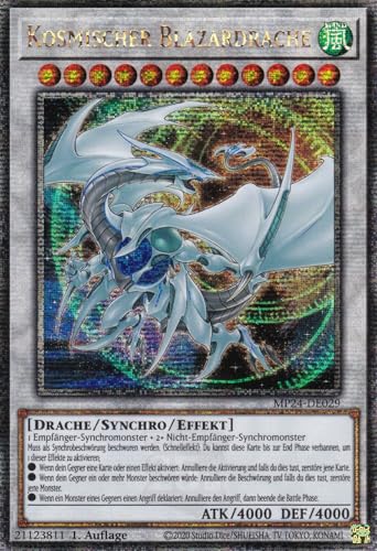 MP24-DE029 - Kosmischer Blazardrache - Quarter Century Secret Rare - Deutsch - 1. Auflage - 25th Anniversary Tin: Dueling Mirrores - mit LMS Trading Fieldcenter-Karte Yugioh MP24-DE029 - Kosmischer Blazardrache - Quarter Century Secret Rare - Deutsch - 1. Auflage - 25th Anniversary Tin: Dueling Mirrores - mit LMS Trading Fieldcenter-Karte Yugioh von LMS Trading