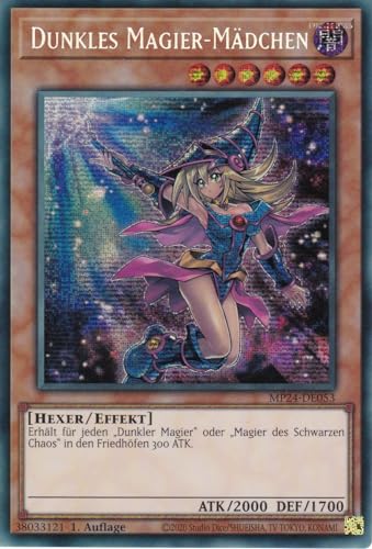 MP24-DE053 - Dunkles Magier-Mädchen - Secret Rare - Deutsch - 1. Auflage - 25th Anniversary Tin: Dueling Mirrores - mit LMS Trading Fieldcenter-Karte Yugioh MP24-DE053 - Dunkles Magier-Mädchen - Secret Rare - Deutsch - 1. Auflage - 25th Anniversary Tin: Dueling Mirrores - mit LMS Trading Fieldcenter-Karte Yugioh von LMS Trading