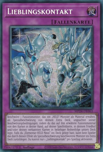 MP24-DE063 - Lieblingskontakt - Secret Rare - Deutsch - 1. Auflage - 25th Anniversary Tin: Dueling Mirrores - mit LMS Trading Fieldcenter-Karte Yugioh MP24-DE063 - Lieblingskontakt - Secret Rare - Deutsch - 1. Auflage - 25th Anniversary Tin: Dueling Mirrores - mit LMS Trading Fieldcenter-Karte Yugioh von LMS Trading