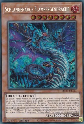 MP24-DE113 - Schlangenauge Flambergendrache - Secret Rare - Deutsch - 1. Auflage - 25th Anniversary Tin: Dueling Mirrores - mit LMS Trading Fieldcenter-Karte Yugioh MP24-DE113 - Schlangenauge Flambergendrache - Secret Rare - Deutsch - 1. Auflage - 25th Anniversary Tin: Dueling Mirrores - mit LMS Trading Fieldcenter-Karte Yugioh von LMS Trading