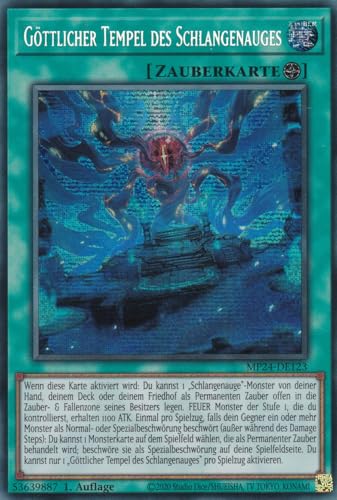 MP24-DE123 - Göttlicher Tempel des Schlangenauges - Secret Rare - Deutsch - 1. Auflage - 25th Anniversary Tin: Dueling Mirrores - mit LMS Trading Fieldcenter-Karte Yugioh MP24-DE123 - Göttlicher Tempel des Schlangenauges - Secret Rare - Deutsch - 1. Auflage - 25th Anniversary Tin: Dueling Mirrores - mit LMS Trading Fieldcenter-Karte Yugioh von LMS Trading