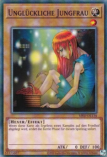MRD-DE134 - Unglückliche Jungfrau - Common - Reprint - Deutsch - Metal Raiders (25th Anniversary Edition) - mit LMS Trading Fieldcenter-Karte Yugioh von LMS Trading
