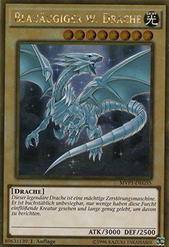 MVP1-DEG55 - Blauäugiger w. Drache - Gold Rare - Deutsch - The Dark Side of Dimensions Movie Pack - mit LMS Trading Fieldcenter-Karte Yugioh von LMS Trading