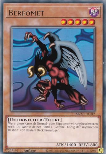 MZMI-DE042 - Berfomet - Rare - 1. Auflage - Rare - Maze of Millennia - mit LMS Trading Fieldcenter-Karte Yugioh MZMI-DE042 - Berfomet - Rare - 1. Auflage - Rare - Maze of Millennia - mit LMS Trading Fieldcenter-Karte Yugioh von LMS Trading
