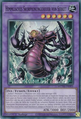 MZTM-DE005 - Himmlisches Skorpionungeheuer von Serket - Super Rare - Deutsch - 1. Auflage - Maze of The Master - mit LMS Trading Fieldcenter-Karte Yugioh MZTM-DE005 - Himmlisches Skorpionungeheuer von Serket - Super Rare - Deutsch - 1. Auflage - Maze of The Master - mit LMS Trading Fieldcenter-Karte Yugioh von LMS Trading