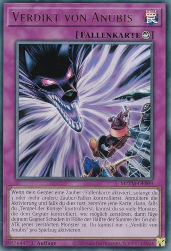 MZTM-DE009 - Verdikt von Anubis - Ultra Rare - Deutsch - 1. Auflage - Maze of The Master - mit LMS Trading Fieldcenter-Karte Yugioh von LMS Trading