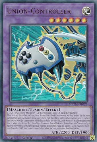 MZTM-DE022 - Union Controller - Ultra Rare - Deutsch - 1. Auflage - Maze of The Master - mit LMS Trading Fieldcenter-Karte Yugioh von LMS Trading