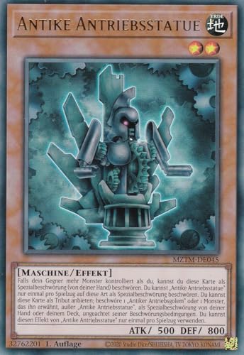MZTM-DE045 - Antike Antriebsstatue - Ultra Rare - Deutsch - 1. Auflage - Maze of The Master - mit LMS Trading Fieldcenter-Karte Yugioh von LMS Trading